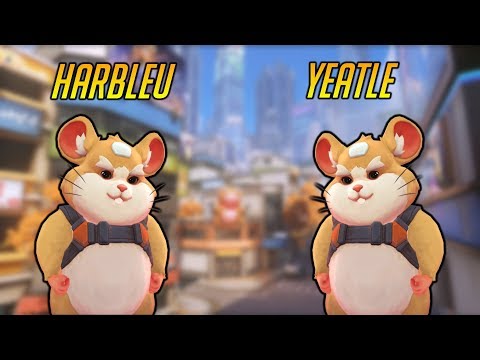 harbleu and yeatle trade hammond between rounds - Overwatch