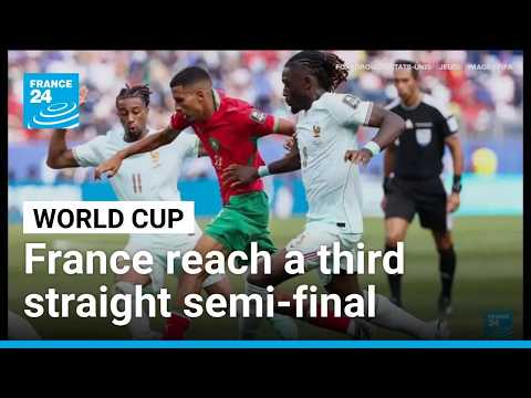 France reach a third straight World Cup semi-final