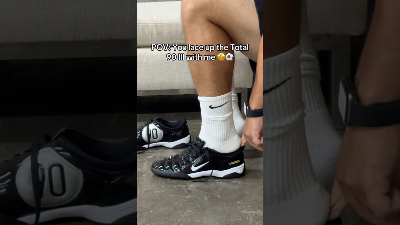 Lace up the Total 90 3 with me #soccer #soccershoes #lifestyle #ivanjz