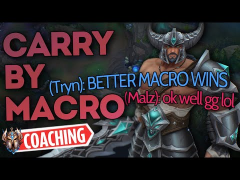 Games like these show how you can HARD CARRY with macro and thinking!  (High Elo!)