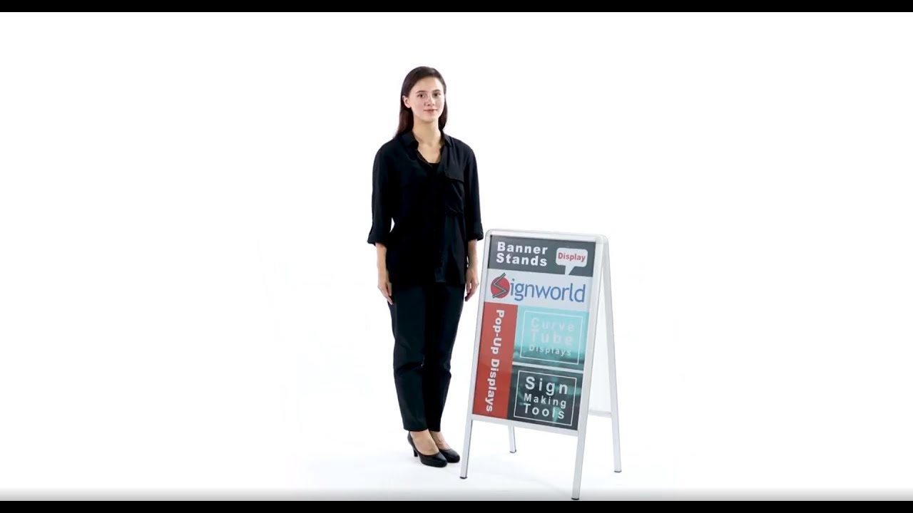 A-Frame Double-Sided Sidewalk Poster Sign