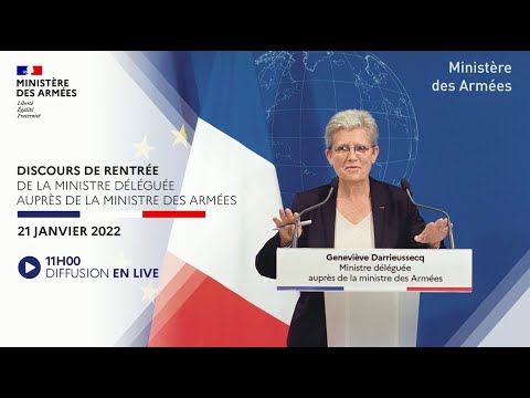 Discours de rentrée de Geneviève Darrieussecq, ministre déléguée auprès de la ministre des Armées