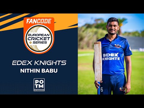 POTM: N.Babu - 1st Semi Final -  EDK vs BBL | Highlights | FanCode ECS Malta, 2022 Day 12 |ECS22.671