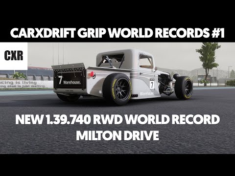 CarXDrift Racing Online Time Attack - NEW CLEAN WORLD RECORD 1.39.740 Milton Drive