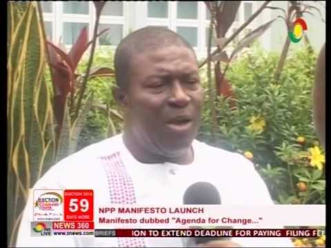 NPP set to launch manifesto dubbed 'Agenda for Change ' 8/10/2016