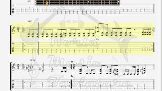 Dornenreich   Schwarz schaut tiefster Lichterglanz GUITAR 1 TAB