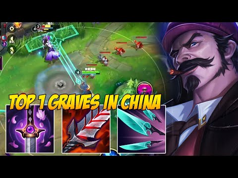 TOP 1 GRAVES GAMEPLAY IN CHINA SERVER | GRAVES VS OLAF