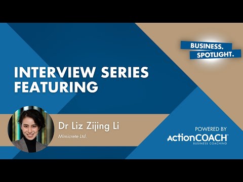 Spotlight Interview with Dr Liz Zijing Li of Mimicrete Ltd - YouTube