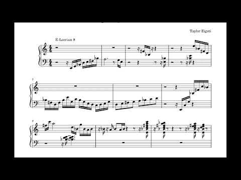 Taylor Eigsti "Sparky" - Piano Solo Transcription
