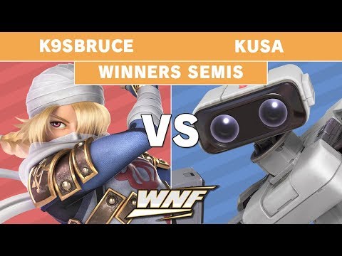 WNF 2.8 PA K9sbruce (Sheik) vs sF Kusa (ROB, Diddy Kong) - Winners Semi - Smash Ultimate