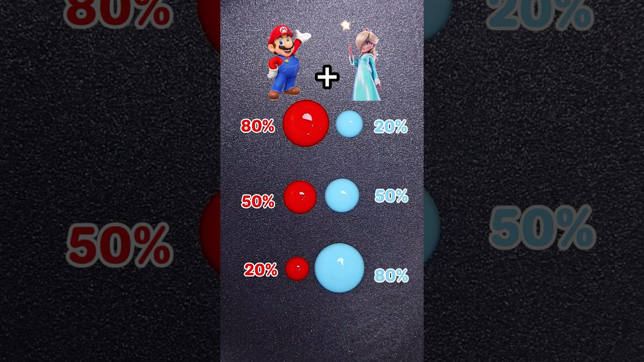The Super Mario Galaxy Movie Color Mixing (Part 1)#nintendo #supermario #satisfying #rosalina