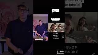 Download lagu She share story - Tiktok Vlog song (flute tutorial   notes   duet) mp3