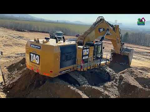Massive Power in Action: Caterpillar 6015B Excavator Loading 773 & 775 Dump Trucks | Mining Giants