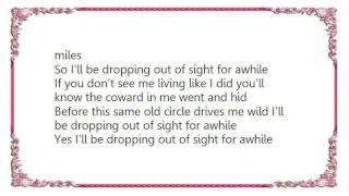 Bobby Bare - Dropping Out of Sight Lyrics