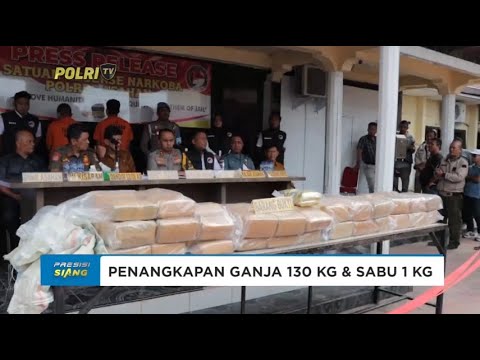 PENGUNGKAPAN 130 GANJA DAN 1 KG SABU SABU OLEH SAT NARKOBA POLRES ASAHAN