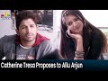Catherine Tresa Proposes To Allu Arjun Iddarammayilatho Telugu Movie Scenes SriBalajiMovies ​