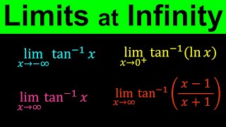 Limits at Infinity of Inverse Trigonometric Functions  | How to find limits at infinity | Part 3