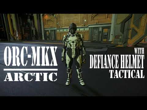 Star Citizen 3.12.1 ● ORC mkX Arctic with Defiance Helmet Tactical