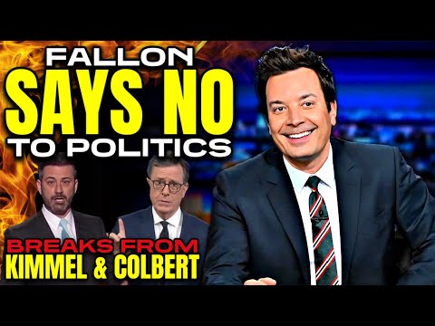 Jimmy Fallon Is DONE with Politics on The Tonight Show! NBC Wants NO MORE Kimmel & Colbert Strategy!