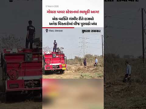 Godhra પાવર સ્ટેશનમાં ભભૂકી આગ! એક વ્યક્તિ ગંભીર રીતે દાઝ્યો, અનેક વિસ્તારોમાં વીજ પુરવઠો બંધ