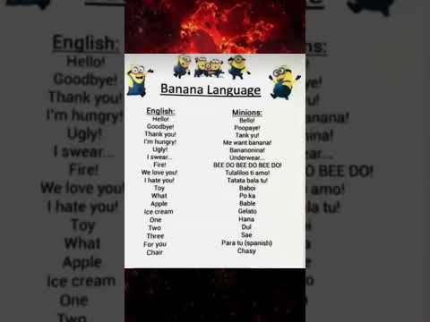 Learn minion language