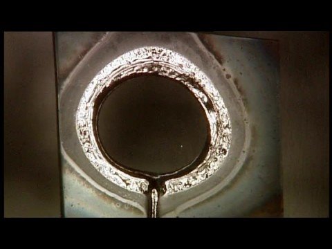 Sunlight melting steel