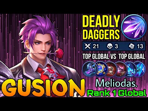 21 Kills Gusion VS Top Global Chang'e - Top 1 Global Gusion by Meliodas. - Mobile Legends