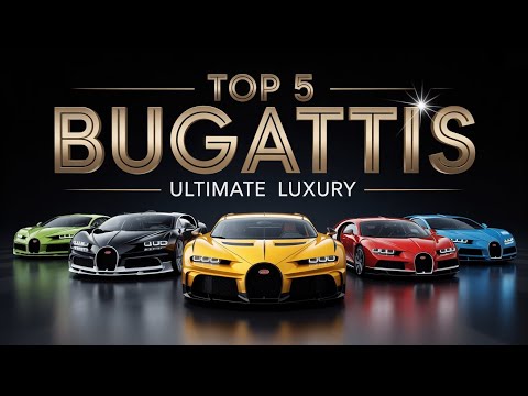 Top 5 Bugatti Masterpieces That Scream Ultimate Luxury