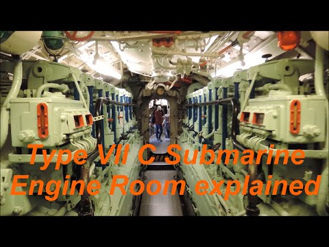 Type VII C Submarine Engine Room explained | U-Boat Engine Room Tour
