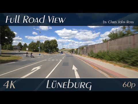 Lüneburg, Germany: Hamburger Straße - 4K (UHD/2160p/60p) Video