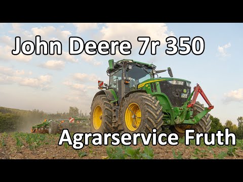 John Deere 7r am Grubbern I Agrarservice Fruth I 4k
