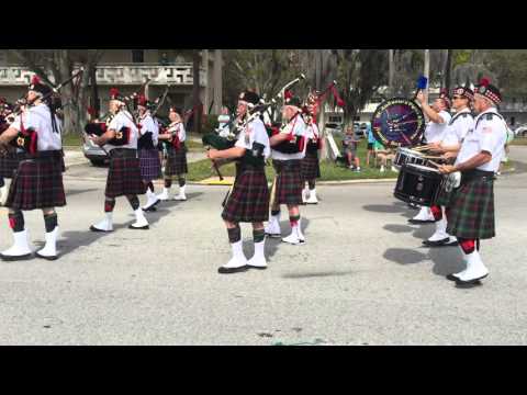 St. Andrews Pipes & Drums of Tampa Bay - On Top of the World Parade, March 5, 2016 - Set 1