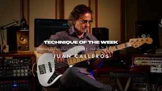 Juan Calleros on Bassline Techniques | Technique of the Week | Fender