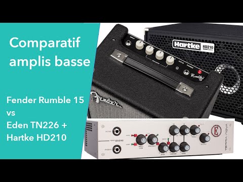 Fender Rumble 15 V3 vs. Eden TN226 + Harkte HD210