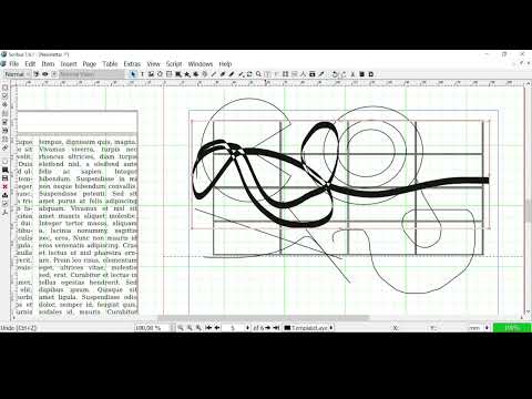 SCRIBUS - Lesson 01 - Introduction, Workspace, Menu, Instruments, Windows, Main functions, Formats