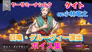 【ツイステ】SR ヤーサミーナシルク ケイト CV:小林竜之 召喚・グルーヴィー演出・ボイス集 -TWISTED WONDERLAND　Cater Japanese Voice Lines