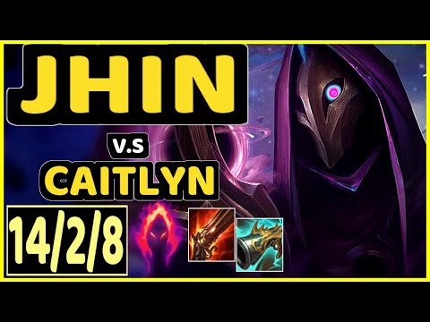 LODIK (JHIN) vs CAITLYN - 14/2/8 KDA BOTTOM ADC GAMEPLAY - EUW Ranked GRANDMASTER