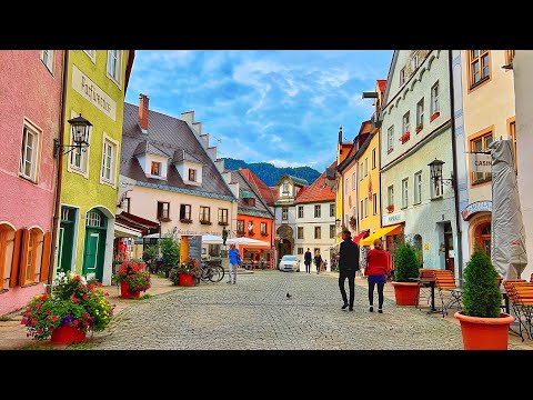 Füssen, Germany walking tour 4K - The most beautiful German town