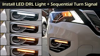 Install Daytime Running Light (DRL) w/ Switchback Sequential Turn Signal | Nissan Pathfinder