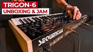 Video thumbnail for Sequential Trigon-6 Synthesizer | Unboxing & Jam by Doctor Mix