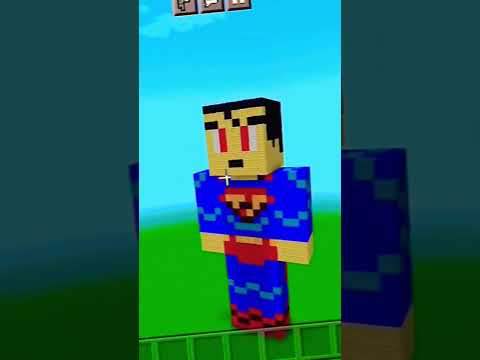 Unleash the Devil Army with a Giant Superman Statue in Minecraft! #shortsfeed