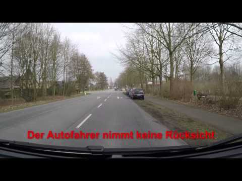 Die Autofahrer nehmen keine Rücksicht