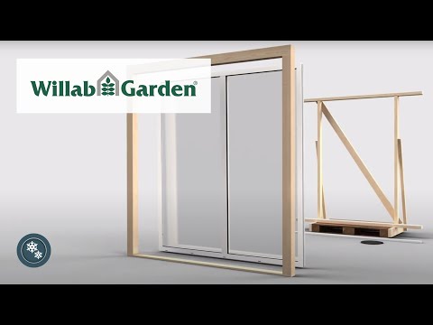 Montera Fast Glasparti - WG 80 / WG 82 fast väggparti - Willab Garden