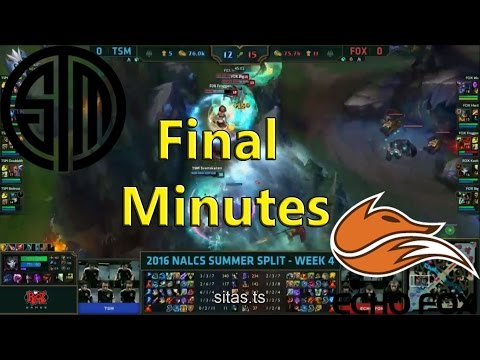 Final minutes of TSM vs FOX game