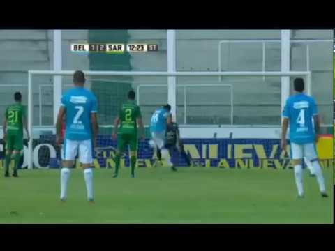 Gol de Claudio Bieler - Belgrano Cba 1 x 2 Sarmiento J - Fecha 10 - Liga Argentina