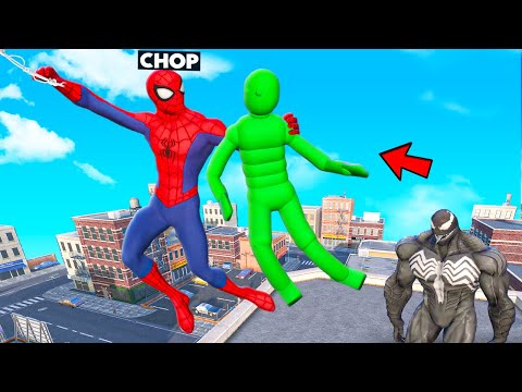 OVERGROWTH SPIDERMAN FIGHTS GREEN GANG AGAINST VENOM