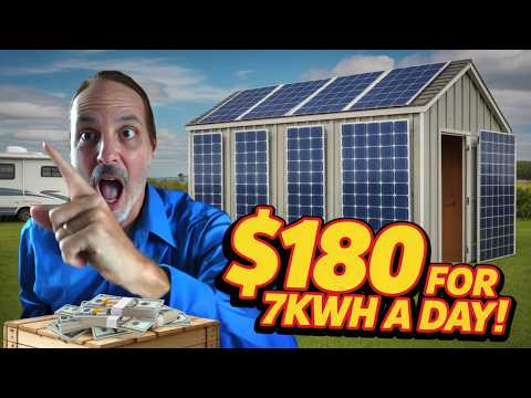 How I Built a 7KWh Solar Shed for Just $180! w/Extended Content