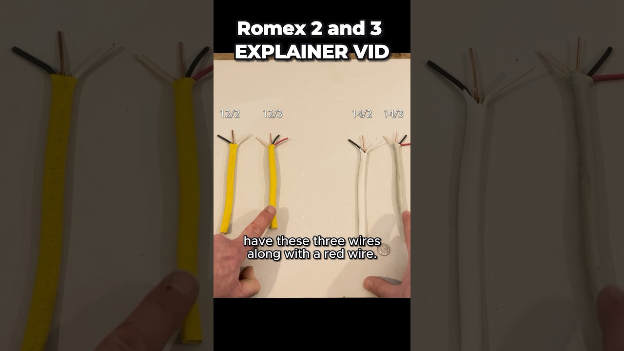 What's that RED Wire For? Romex 2 and 3 EXPLAINED! #diy #homeimprovement #basementrenovation