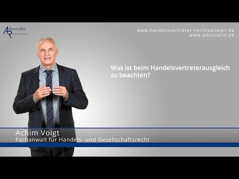 Handelsvertreterausgleich: Was Sie unbedingt beachten müssen! | Advocatio München
