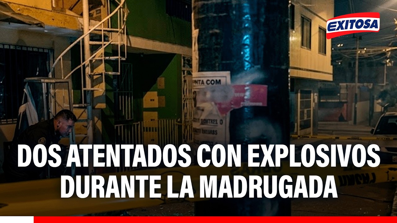 🔴🔵 S.J.L: dos atentados con explosivos durante la madrugada dejan una persona herida